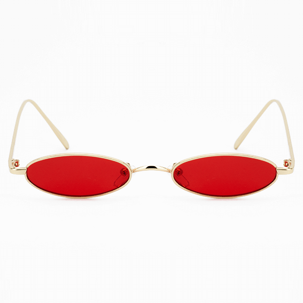 FLAKY red - Οβάλ Γυαλιά Ήλιου Μεταλλικά ||Γυαλιά Ηλίου||Μεταλλικά Γυαλιά Ηλίου